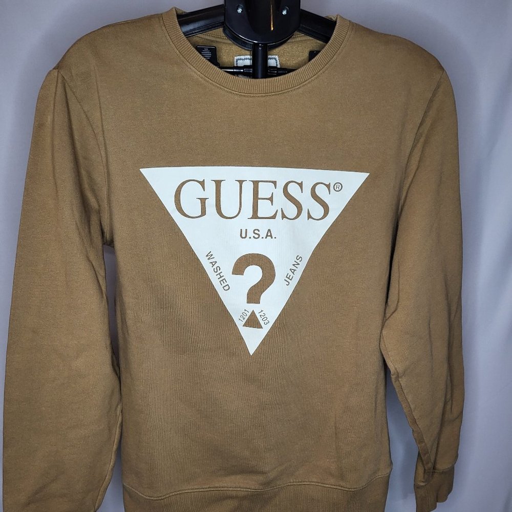 Guess Sweatshirt - Men's Large - Brown - Retails $128.00 - 1043